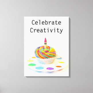 Firar kreativitetskupaka canvastryck