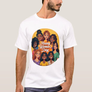 Firar kvinnodagen den 8 Internationell T Shirt