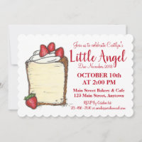 Firar Little Angel Food Cake Nyfödd bebis Shower
