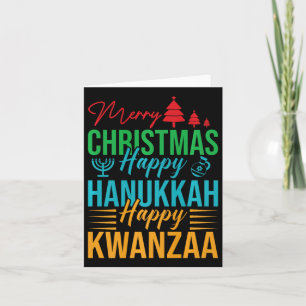 Firar Lycklig God jul Lycklig Hanukkah Hap Kort