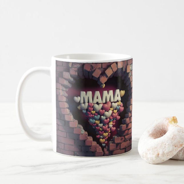 Firar Mamma-dagen med en Personlig Mamma-dag Kaffemugg (Med munk)