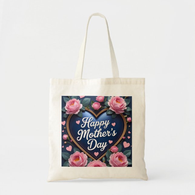 Firar Mamma i Stil-Lycklig Mors dag Tygkasse (Framsidan)