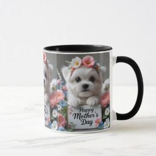 Firar Mamma med Kärlek-Lycklig Mors dag Mugg