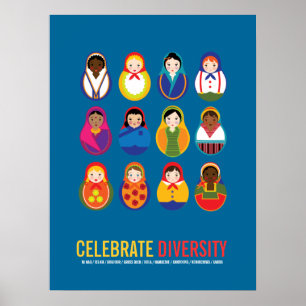 Firar Mångfaldens multikulturdag Poster