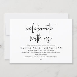 Firar med oss, Bröllop Rehearsal Dinner Inbjudningar