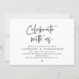 Firar med oss, Bröllop Rehearsal Dinner Inbjudningar