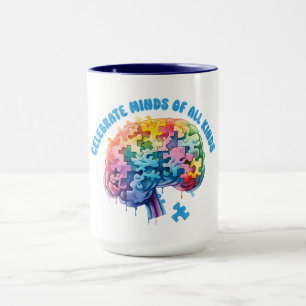Firar mind av alla slag. Neurologisk mångfald Mugg