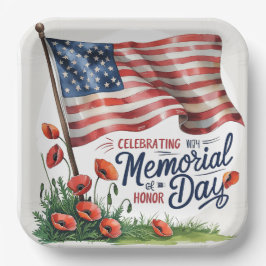 Firar minnesdagen Party Tallrikar