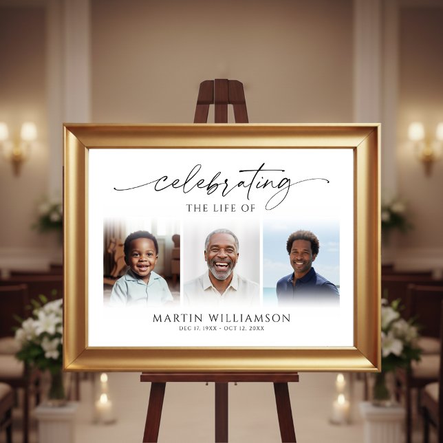 Firar minnet 3 bilder Minneslund Poster (Skapare uppladdad)