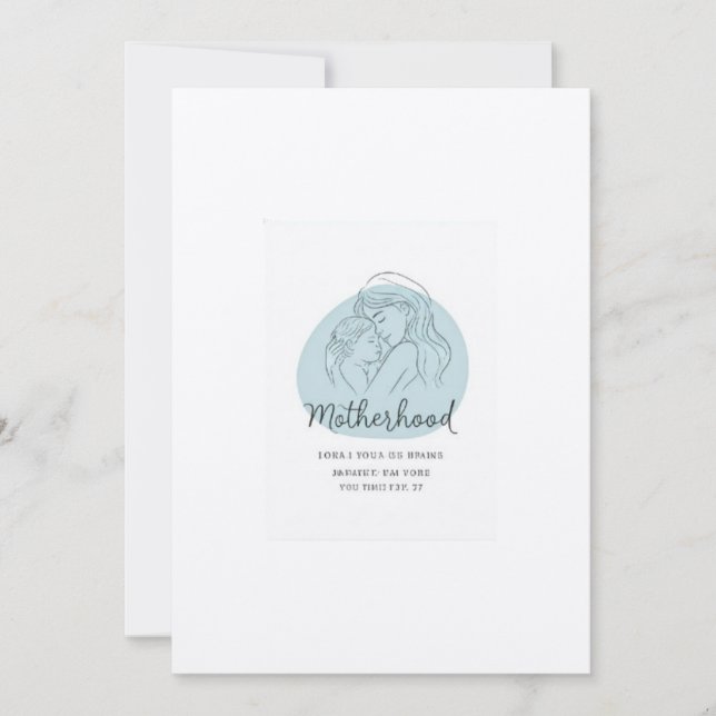 Firar Moderskap i arvsann enkelhet Inbjudningar (Framsida)