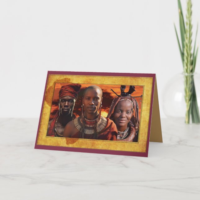 Firar Mor Afrika Tack Kort (Framsida)