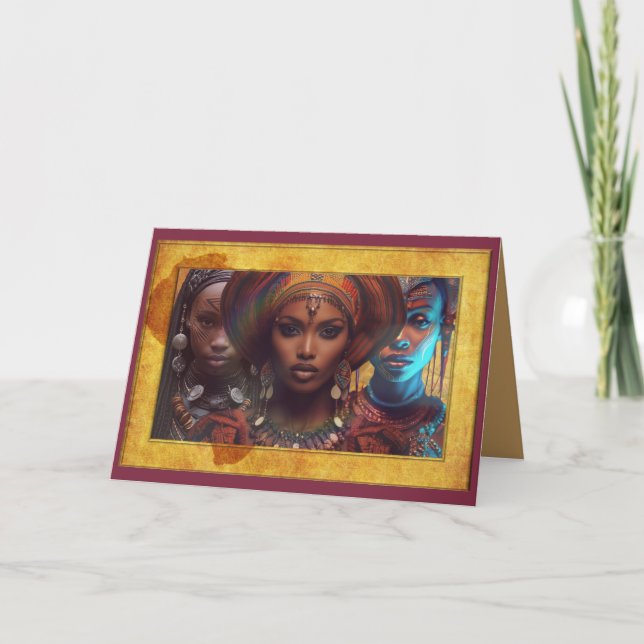 Firar Mor Afrika Tack Kort (Framsida)