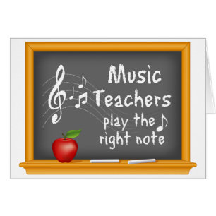 Firar Music Teacher Excellence Hälsningskort