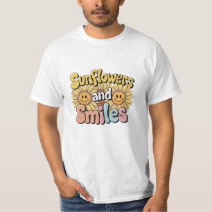 Firar natur med unik solrosartikel t shirt