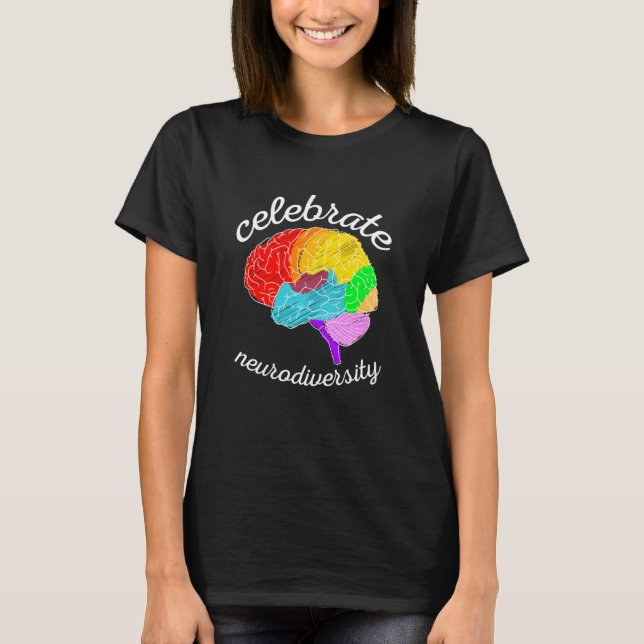 "Firar Neurodiversity Autism Awareness Adhd Bra" T Shirt (Framsida)