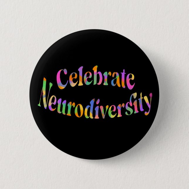 Firar neurodiversity Regbow Typography Knapp (Framsida)