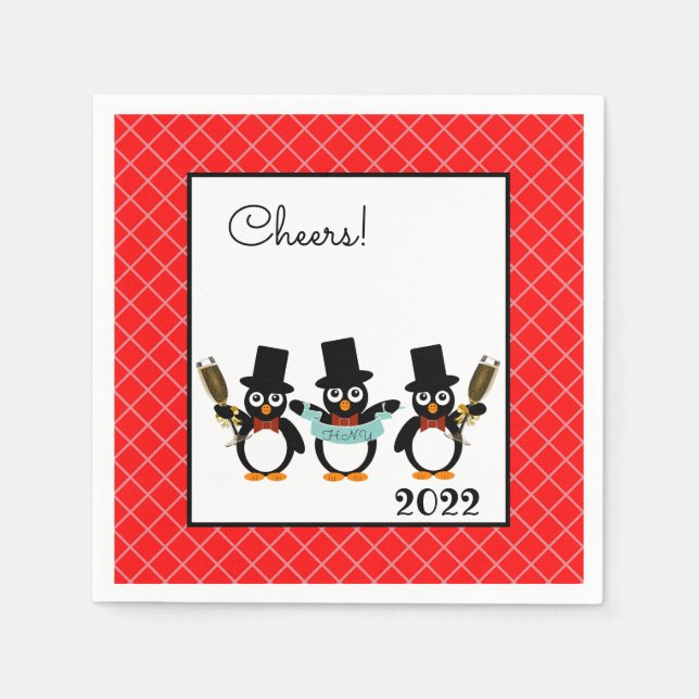 Firar Penguins Pappersservett (Framsidan)