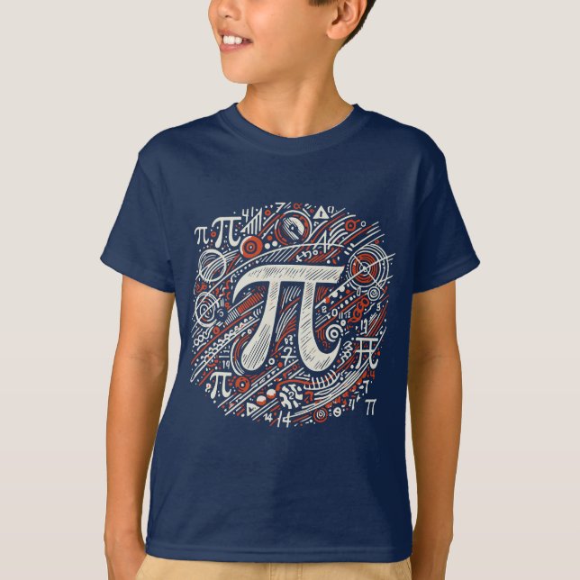 Firar Pi-dagen med Kreativet Graphic T-Shirt (Framsida)
