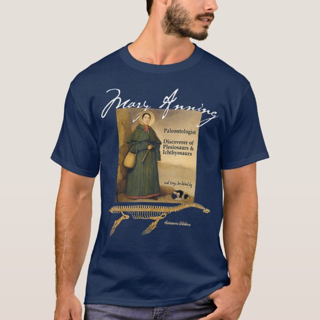 Firar Pioneering Paleontolog Mary Anning T Shirt (Framsida)