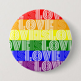 Firar Pride Month Kärlek är kärlek är kärlek Knapp