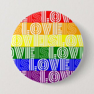Firar Pride Month Kärlek är kärlek är kärlek Knapp
