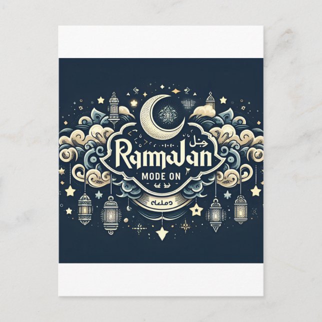 Firar Ramadan med Ramadan ModeOn Vykort (Framsida)