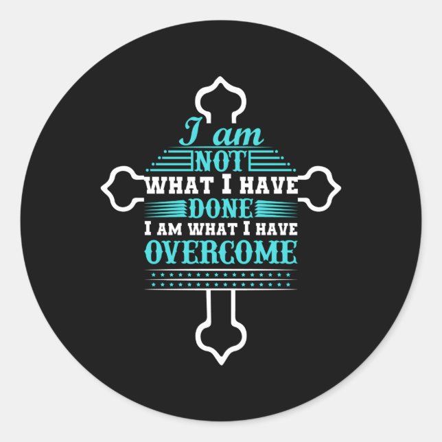 Firar Recovery Christian Kor Klubb Church Gud Runt Klistermärke (Framsida)