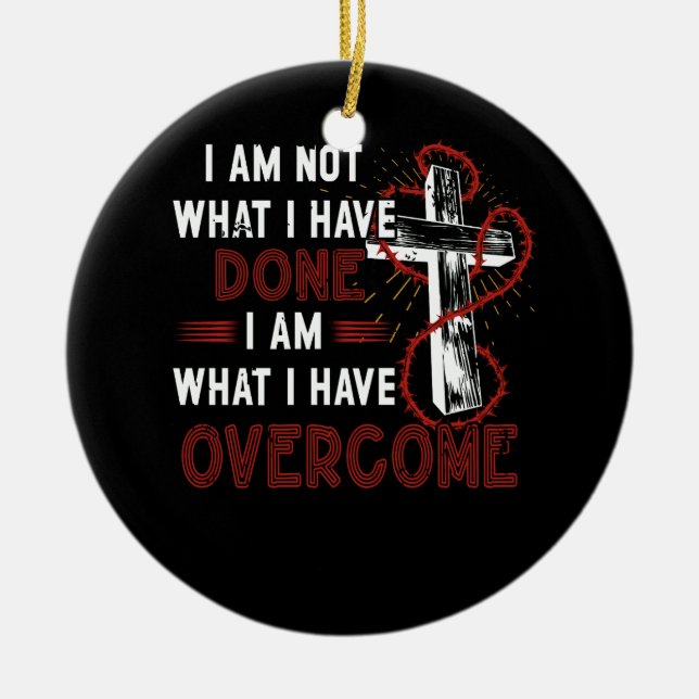Firar Recovery T-Shirt Christian Kor Jesus C Julgransprydnad Keramik (Framsidan)
