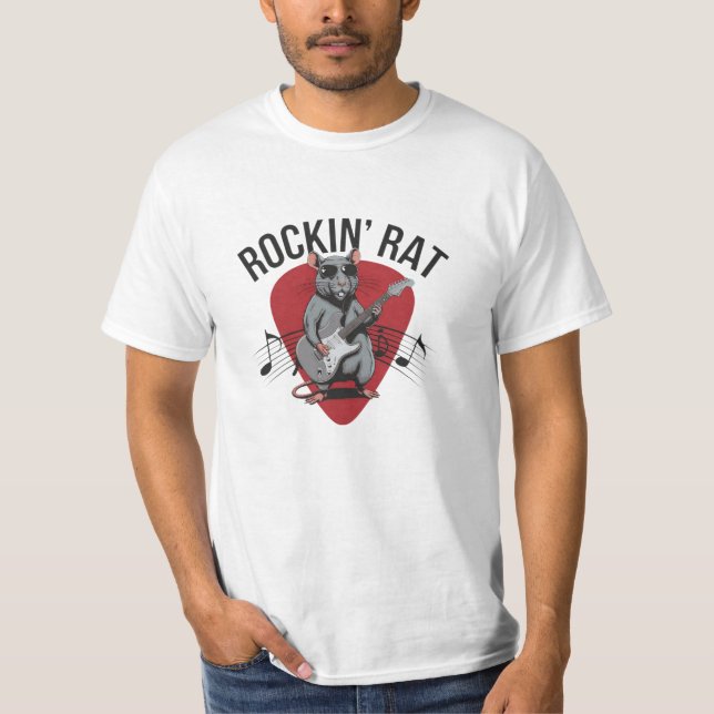 Firar Rodents med Råtta Art T Shirt (Framsida)