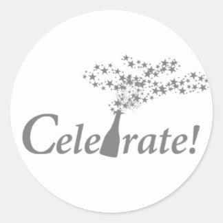 Firar! Runt Klistermärke