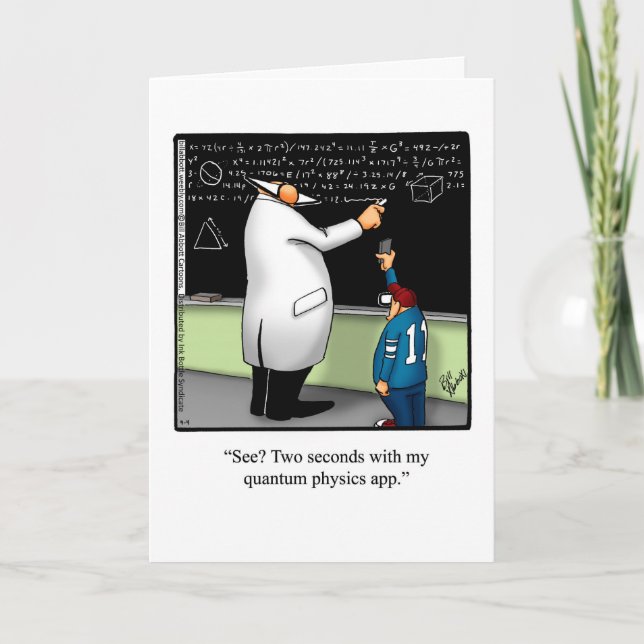 Firar Scientist Day Humor Greeting Card Kort (Framsida)