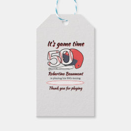 Firar sin 50:e basebollfödelsedag presentetikett