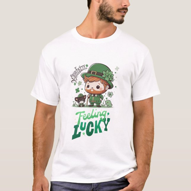 Firar St. Patrick's Day i Stil! T Shirt (Framsida)
