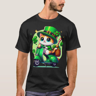 Firar St patricks day med söt och färglös T Shirt