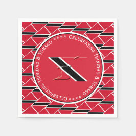 Firar TRINIDAD & TOBAGO Anpassningsbar Photo Pappe Pappersservett