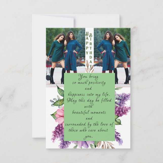 Firar väns födelsedag kort (Framsida)