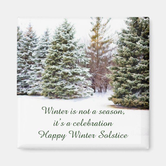 Firar Winter Solstice Fridge Magnet (Framsidan)
