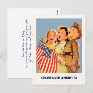 Firat America, 4 juli Vykort