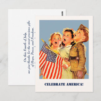 Firat America, 4 juli Vykort