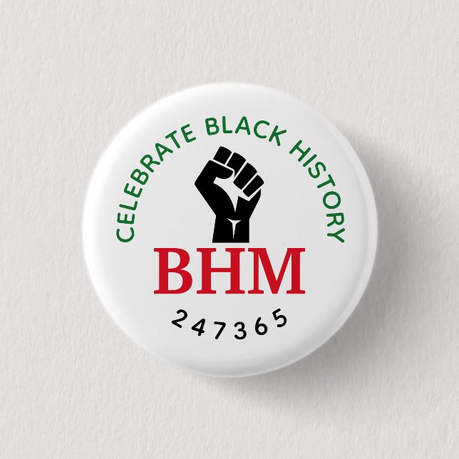 Firat Black History 247365 Monogram Knapp (Framsida)