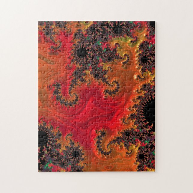 Fire and Beauty Jigszle Puzzle Pussel (Vertikal)