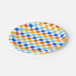 Fire and ice checkerboard pattern