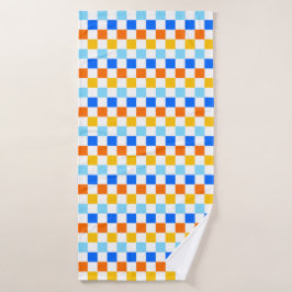 Fire and ice checkerboard pattern