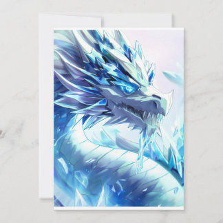 Fire and Ice Dragon Ai Art Inbjudningar