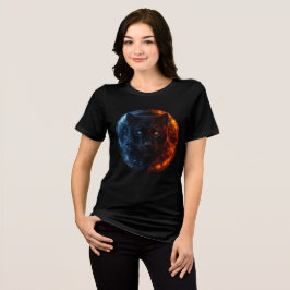 Fire and Ice Panther – Dual Element Fantasy Art T Shirt