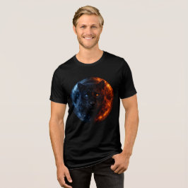 Fire and Ice Panther – Dual Element Fantasy Art T Shirt
