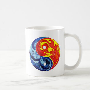Fire and Ice Yin-Yang Kaffemugg