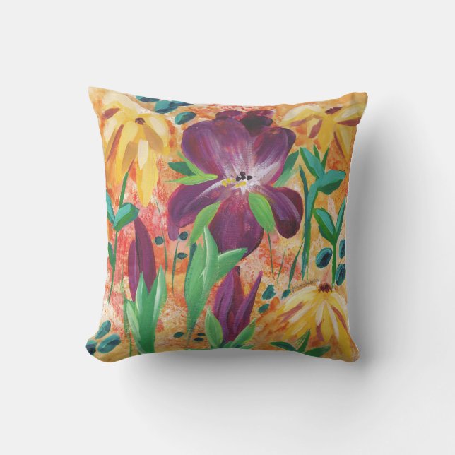 Fire and Iris throw pillow Kudde (Framsida)