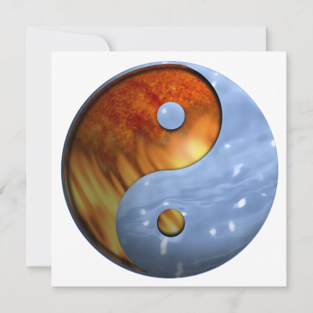 Fire and Vatten Yin and Yang Symbol (Framsida)