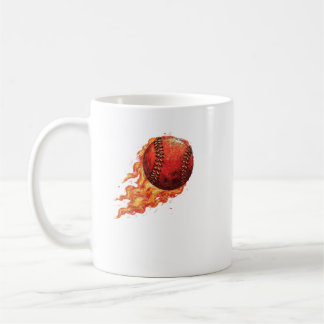 Fire Baseball  Kaffemugg